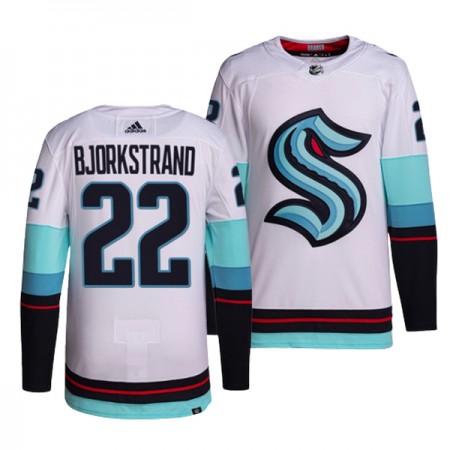 Seattle Kraken tröja Oliver Bjorkstrand 22 Adidas Vit Authentic - NHL Tröjor Herr